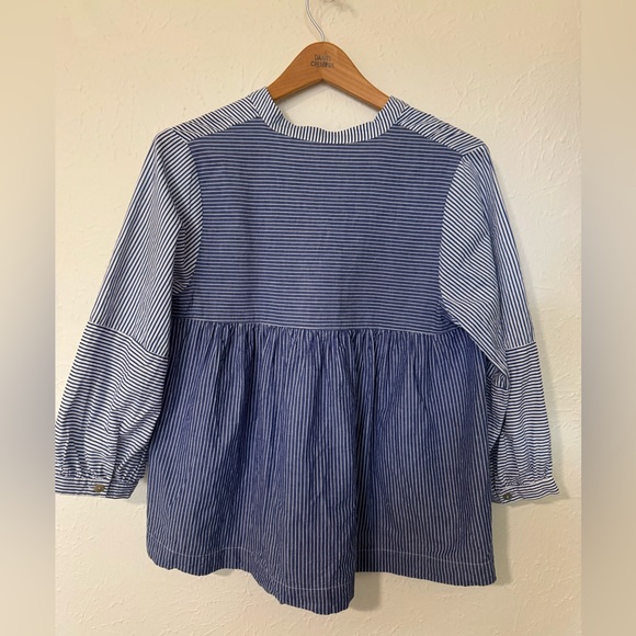 Terra Top Blue & White Stripes Size Medium - Picture 3 of 7